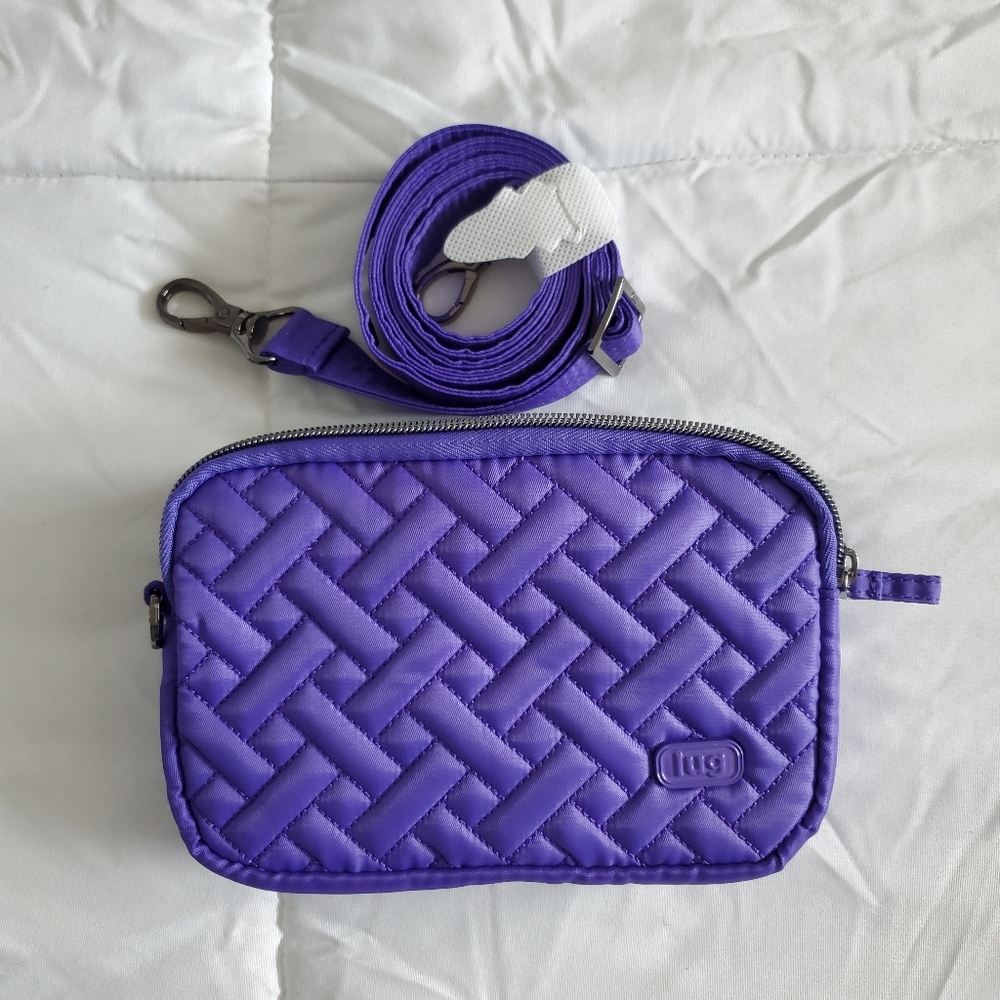 Lug Woven Purple Crossbody Bag